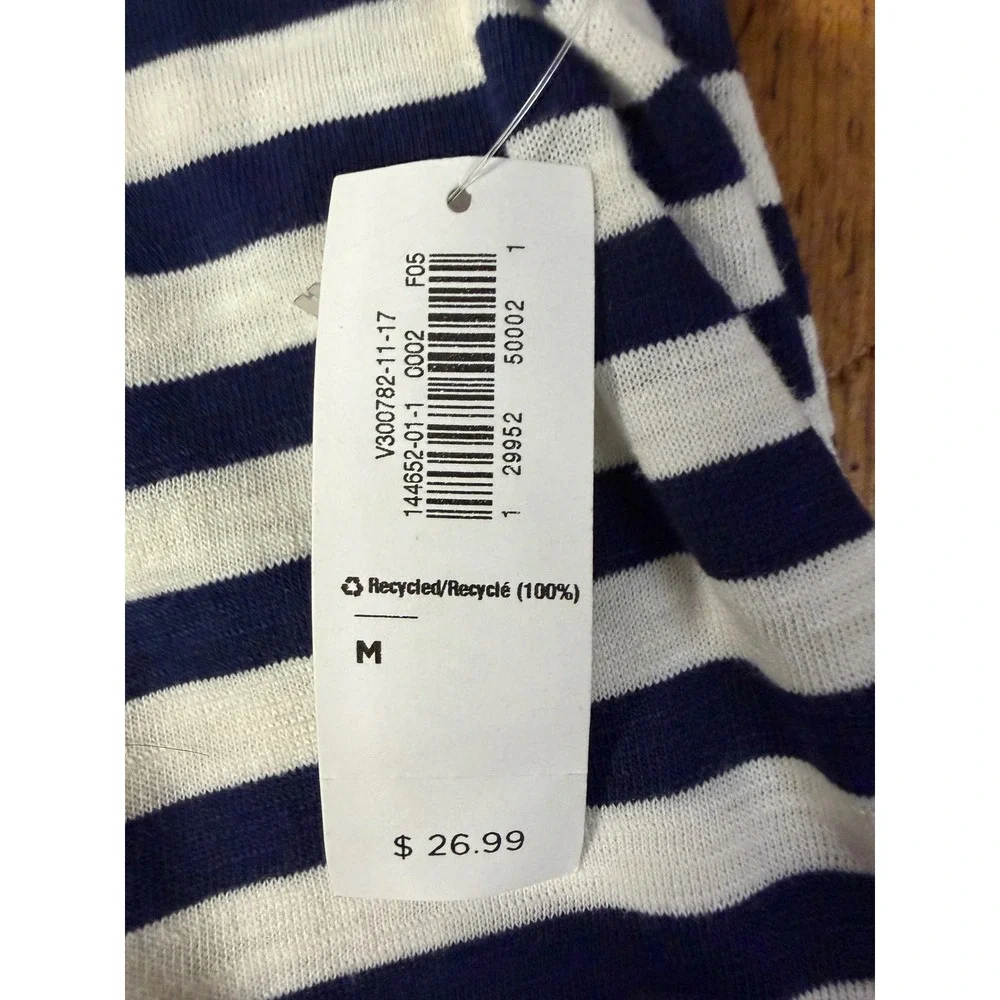 Old Navy T Shirt Dress Women's M Coastal Nautical Preppy Minimalist Capsule - Picture 6 of 8